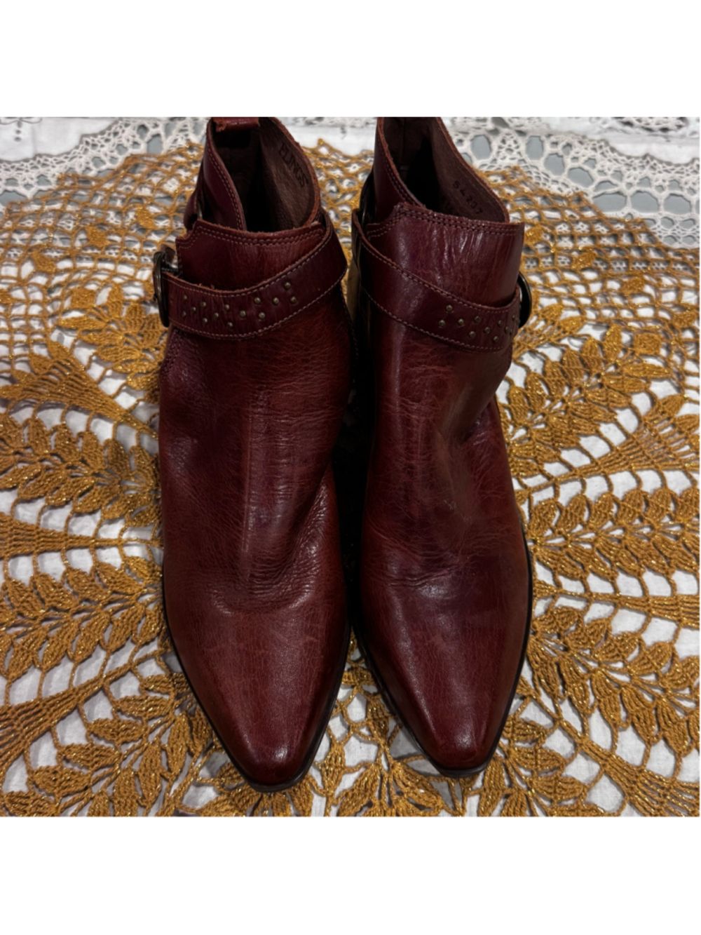 Women's Flings Brown Leather Ankle Boots